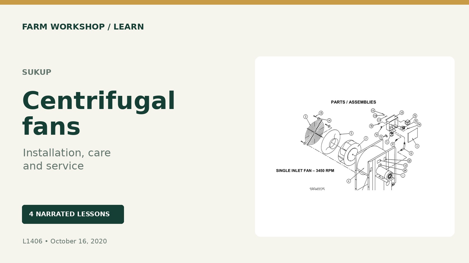 Manual-based Fans & aeration training
